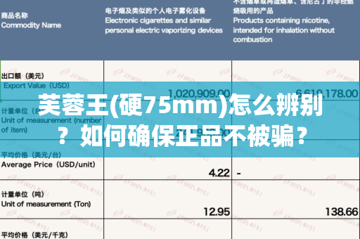 芙蓉王(硬75mm)怎么辨别？如何确保正品不被骗？